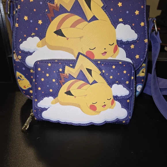 Loungefly Sleeping Pikachu & Friends Wallet - Picture 9 of 9